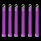 6" Premium Neon Glow Sticks - Purple - 25pcs