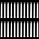6" Premium Neon Glow Sticks - White - 25pcs