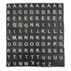 Black Wooden Alphabet Tiles with Scores - 100pcs