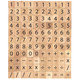 Wooden Numbers and Symbols Tiles - 100pcs