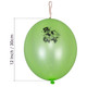 Large Printed Punch Balloons with Elastic Band - Mixed Colours (5pcs)