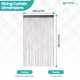 String Curtain Panel - Dark Purple