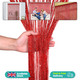 String Curtain Panel - Red