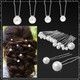 18pcs Mixed Sizes Pearl Head Silver Hair Pins