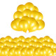 100 Pcs Light Gold 10 Inch Latex Balloons