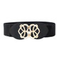 Conjoined Hearts Buckle Belt - Black