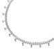 Silver Rhinestone Drop Diamante Belt