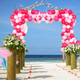 5m Latex Balloon Arch Kit - Rose Pink, Red, Orange, 90pcs