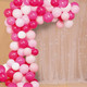 5m Latex Balloon Arch Kit - Rose Pink, Red, Orange, 90pcs