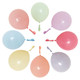 100x 10" Helium-Quality Latex Pastel Party Balloons - Assorted