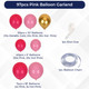 97pc Balloon Arch Kit - Metallic Gold, Hot Pink, Light Pink & Baby Pink Balloon Set