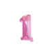 Large Foil Number Air-fill and Helium Balloons (0-9) - Pink