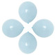 100x 10" Helium-Quality Latex Pastel Party Balloons - Blue
