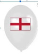 10" Helium-Quality Latex Balloons - England Flag