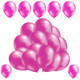 10" Helium-Quality Latex Plain Balloons - Light Rose