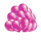 10" Helium-Quality Latex Plain Balloons - Light Rose