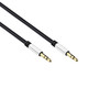 1M Pro Black 3.5Mm Jack Male To Male Stereo Audio Cable Lead Gold Aux Headphone - 1pc