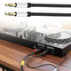 1M Pro Black 3.5Mm Jack Male To Male Stereo Audio Cable Lead Gold Aux Headphone - 1pc