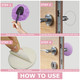 Wall Protector Self Adhesive Rubber Stop Door Handle Bumper Guard Stopper - 10pcs