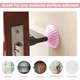 Wall Protector Self Adhesive Rubber Stop Door Handle Bumper Guard Stopper - 10pcs