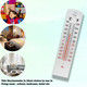 2 Wall Thermometer Indoor Outdoor Home Room Office Garden Greenhouse Temperature - 2pcs