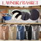 Laundry Basket with Aluminums Handles