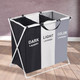 3 Compartment Collapsible Laundry Basket