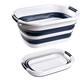 Foldable Plastic Oval Collapsible Laundry Basket
