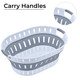 Foldable Plastic Oval Collapsible Laundry Basket