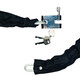 3 Key Motorcycle Padlock with Chain