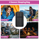 4 Season Sleeping Bag with Double Sided Zip, Hood String