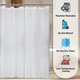 93GSM Bathroom Shower Curtains - White