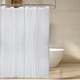 93GSM Bathroom Shower Curtains - White