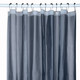 93GSM Bathroom Shower Curtains - Black