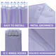93GSM Bathroom Shower Curtains - Purple