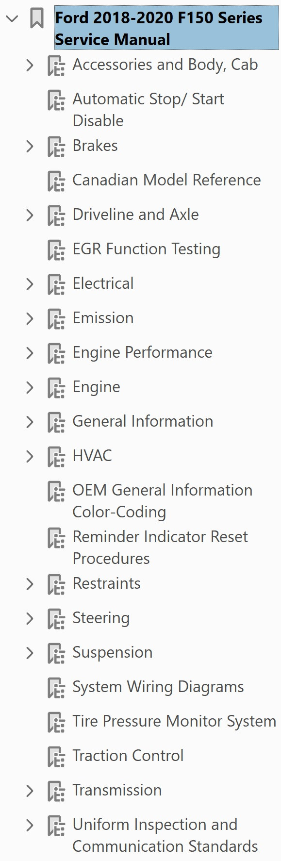 Ford 2020 F150 3.0L Diesel Service Manual