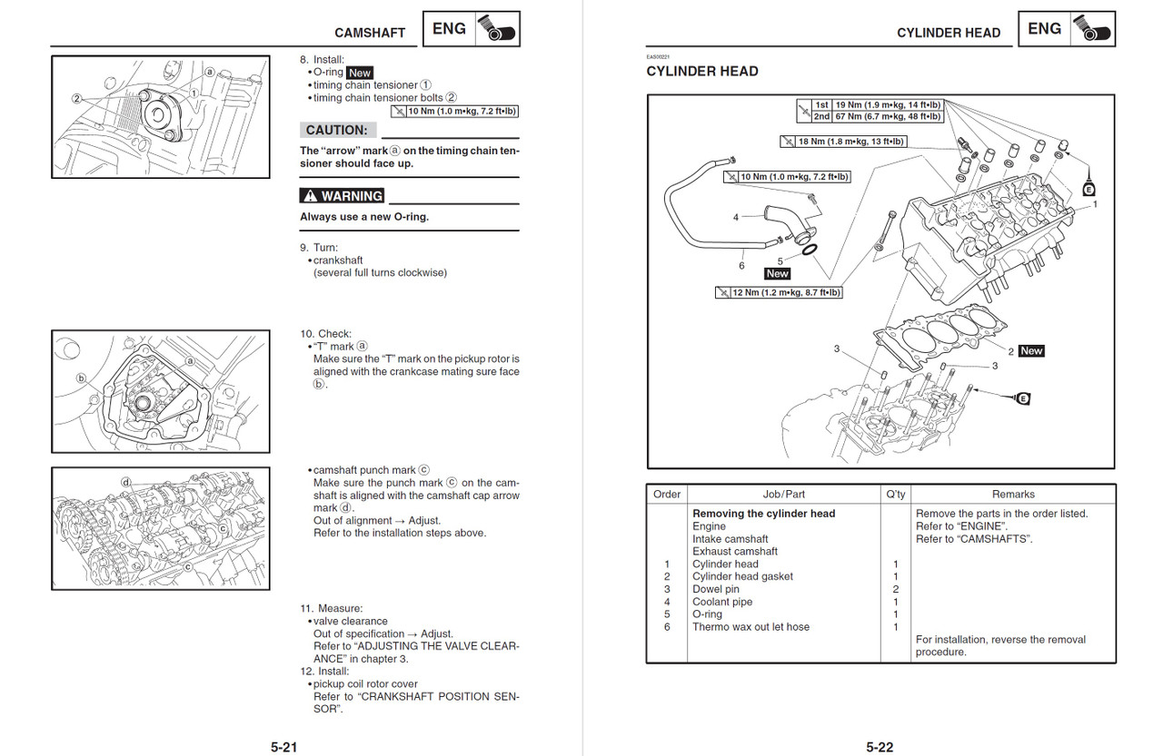 Yamaha 2004 YZF-R1 Service Manual