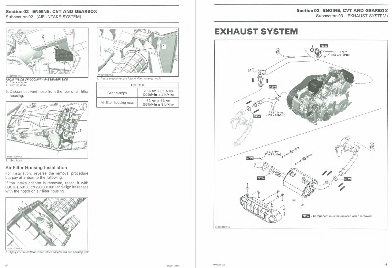 2012 CAN AM COMMANDER 1000 SERVICE MANUAL PDF visual data 5