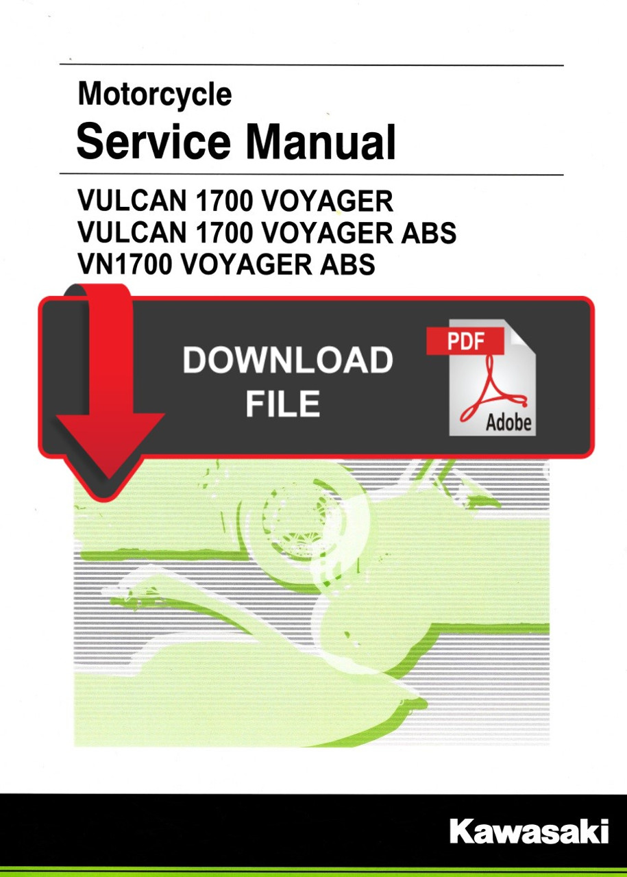 dyb Siesta naturlig Kawasaki 2017 Vulcan 1700 Voyager ABS Service Manual