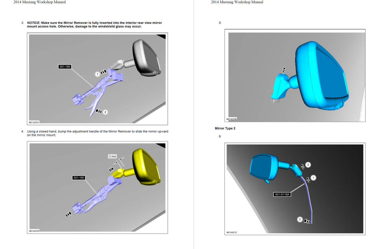 2007 MUSTANG GT SERVICE MANUAL visual data 7