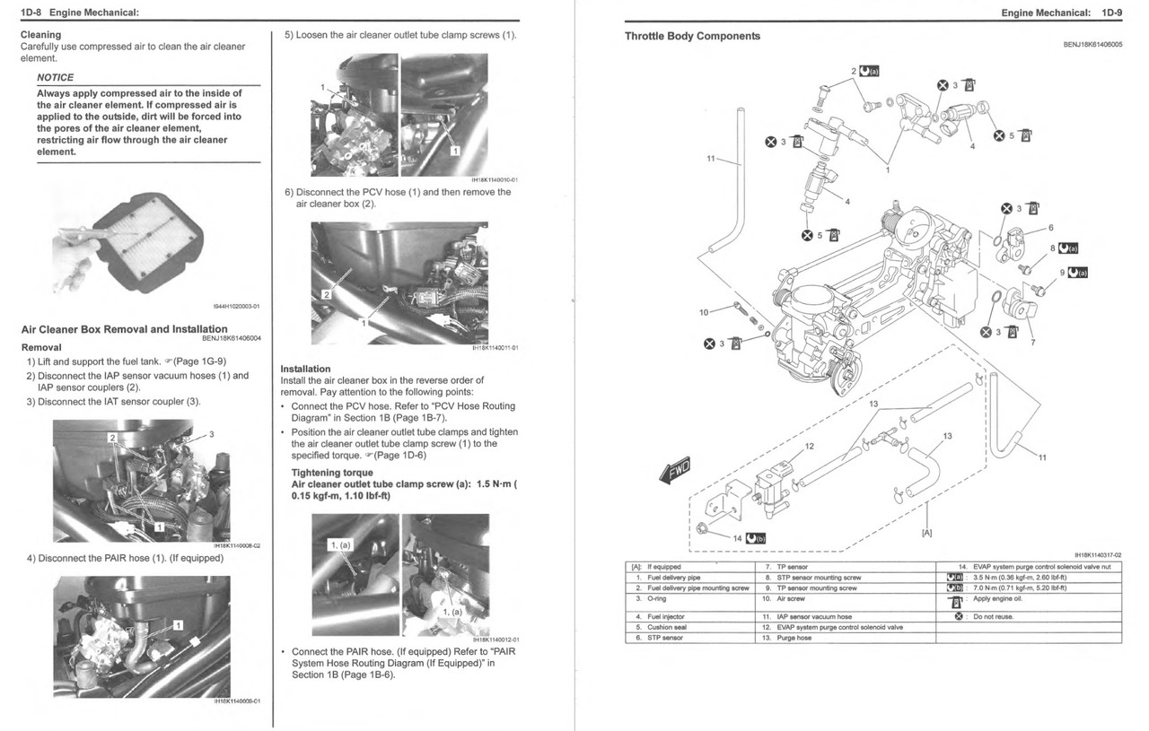 Suzuki 2017 SV650 Service Manual