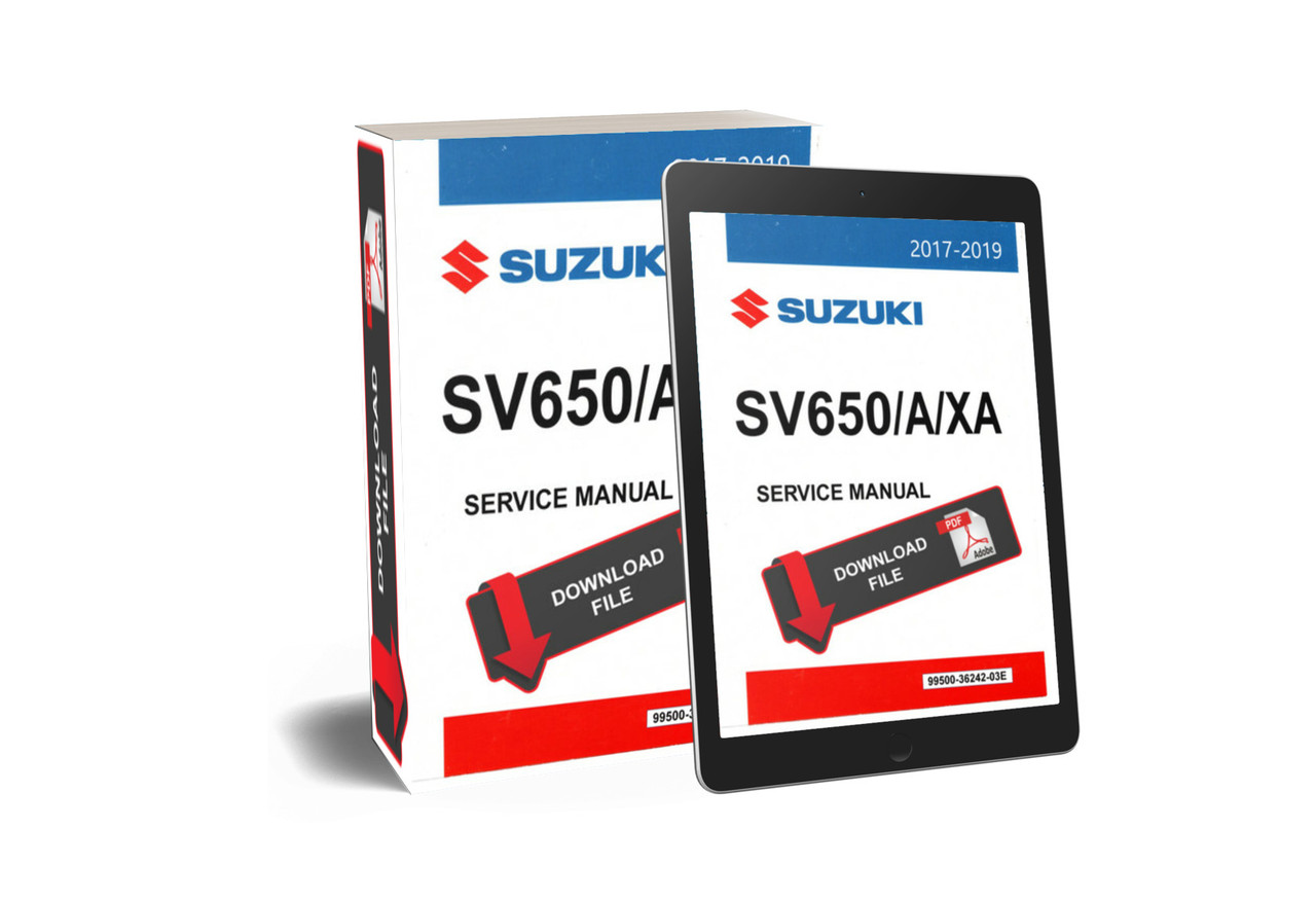 SUZUKI SV650A/XA サービスマニュアルとパーツカタログのセット Service Manual SV650 17-25 OEM Genuine Suzuki Maintenance