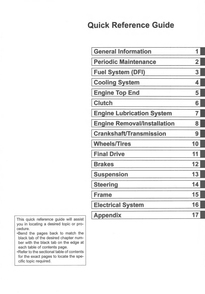 Service Manual Kawasaki 2021 Ninja 400 Repair