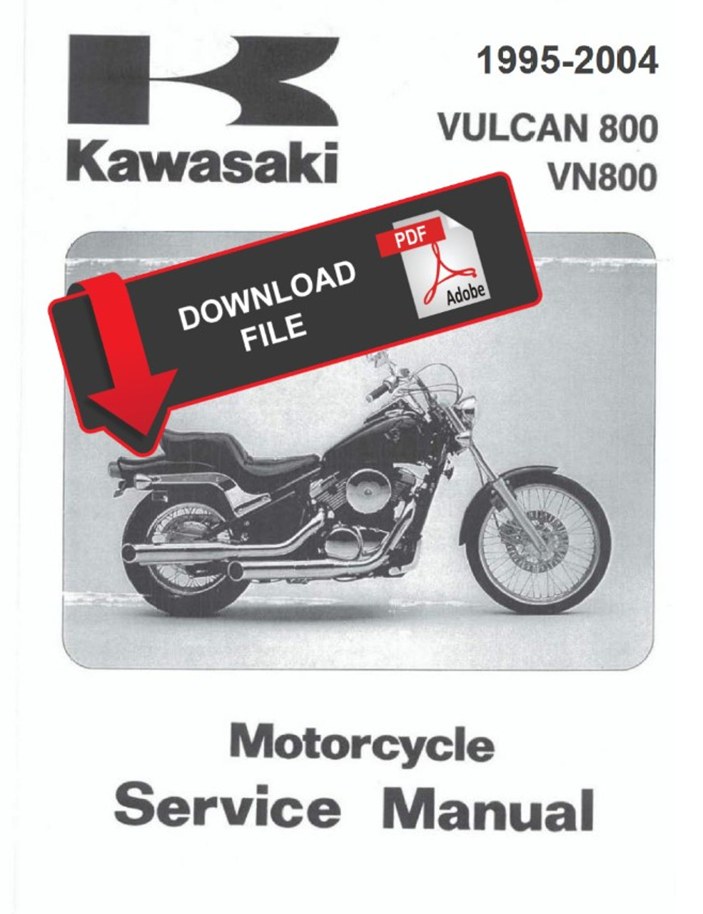 限定ぺージ Service Manual Kawasaki 1998 Vulcan 800 Classic Repair