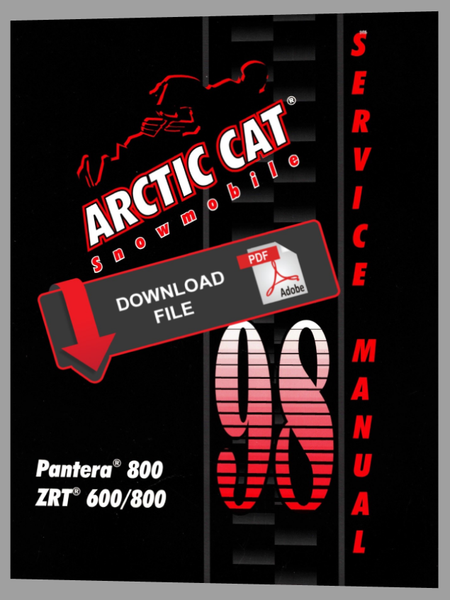 Arctic Cat 1998 ZRT 600 Snowmobile Models Service Manual
