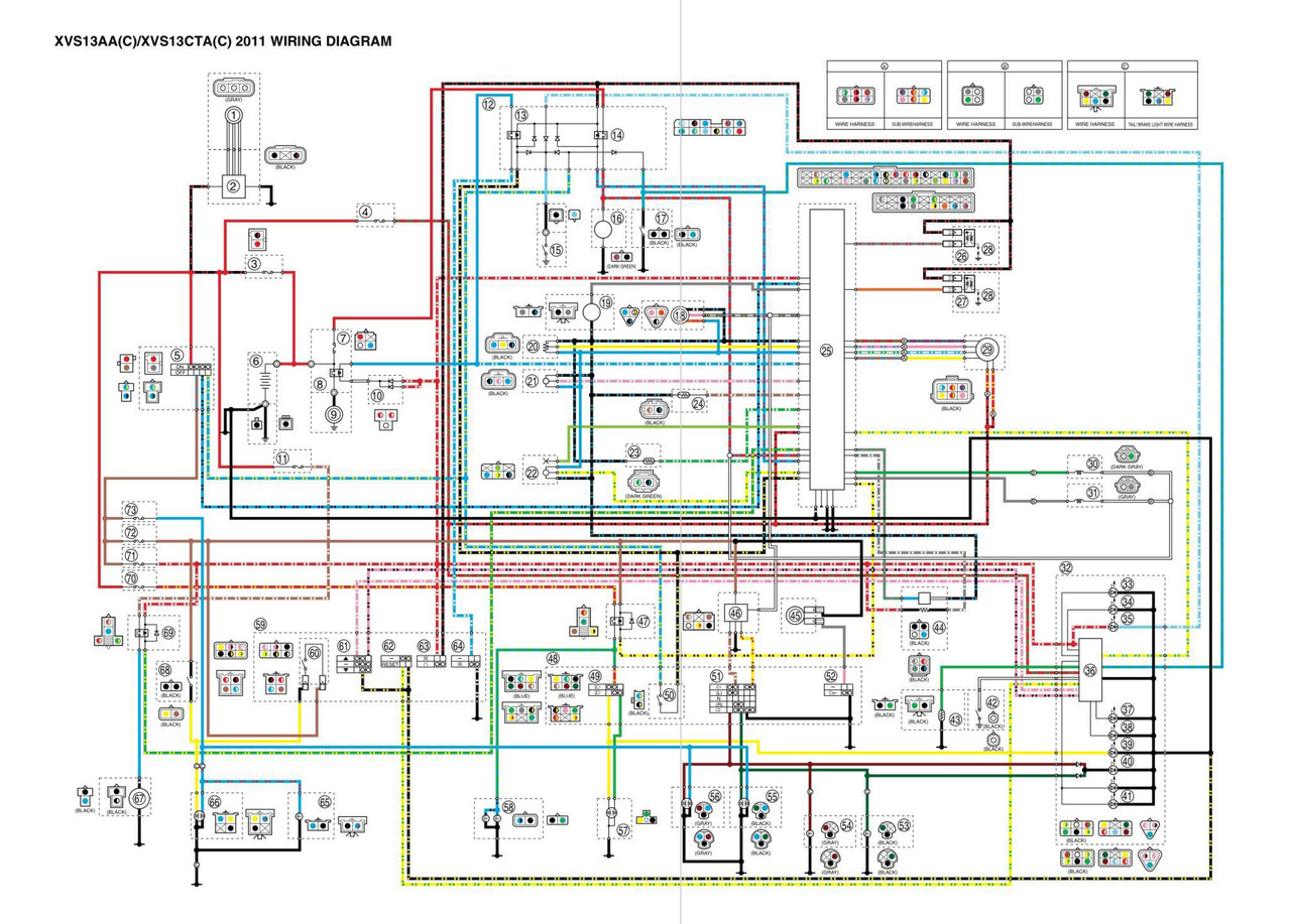 Yamaha 2013 V-Star 1300 Service Manual