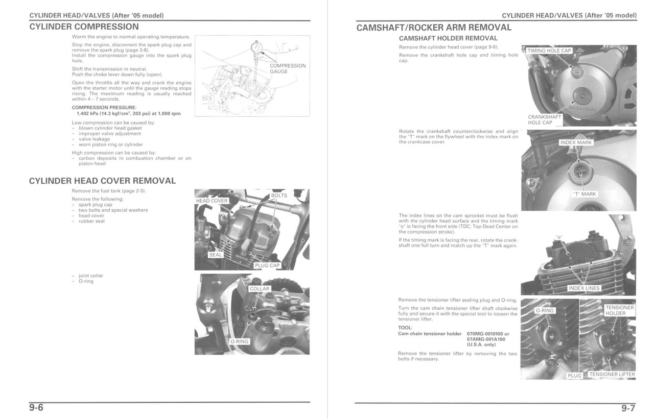 OEM Honda CRF150F Service Repair Manual (2003-2013) – Comb Bound Copy