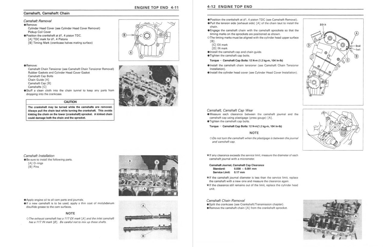 過去の自分ページ Service Manual Kawasaki 1998 Ninja ZX-6R Repair