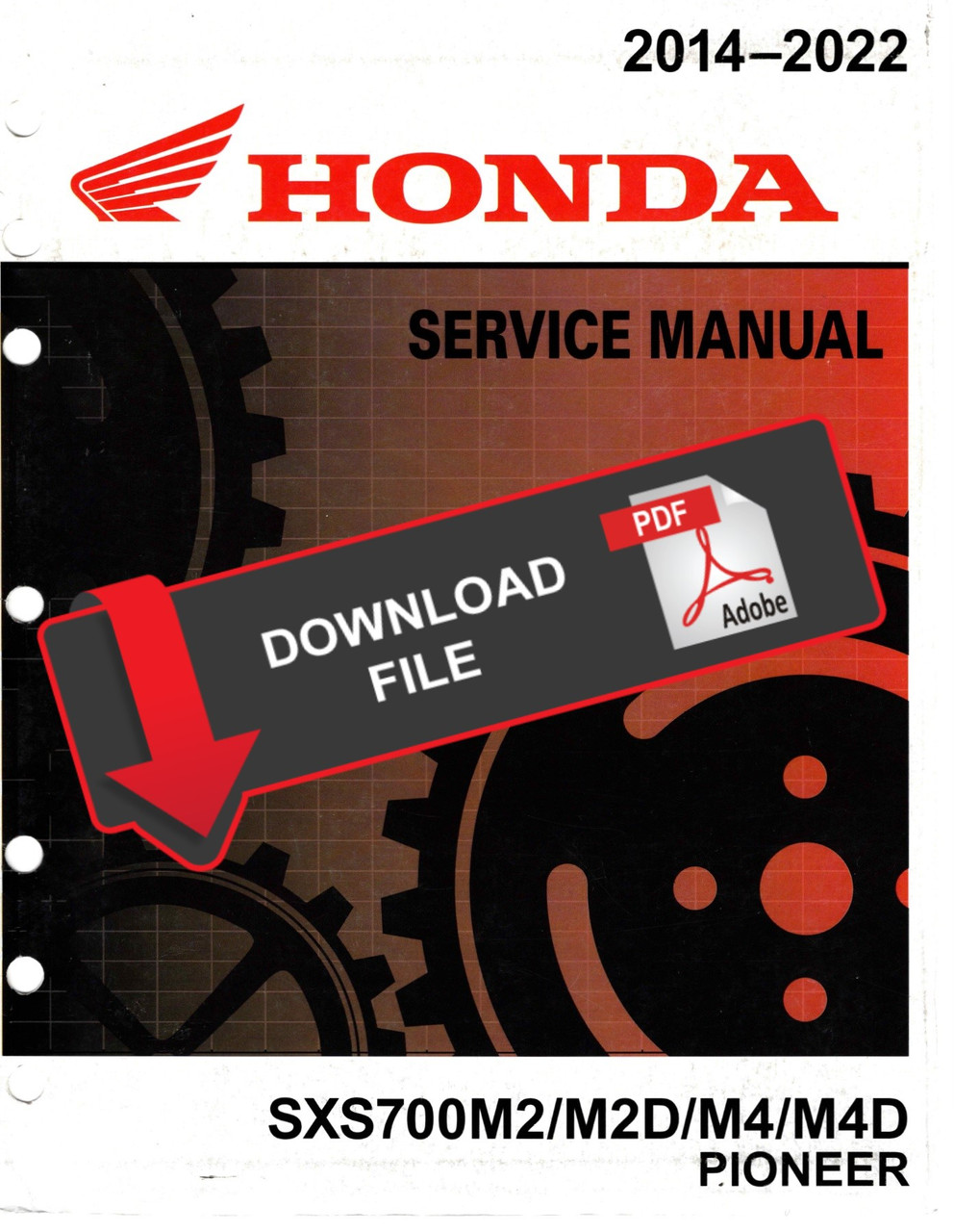 Honda 2022 Pioneer 700-4 Deluxe Service Manual