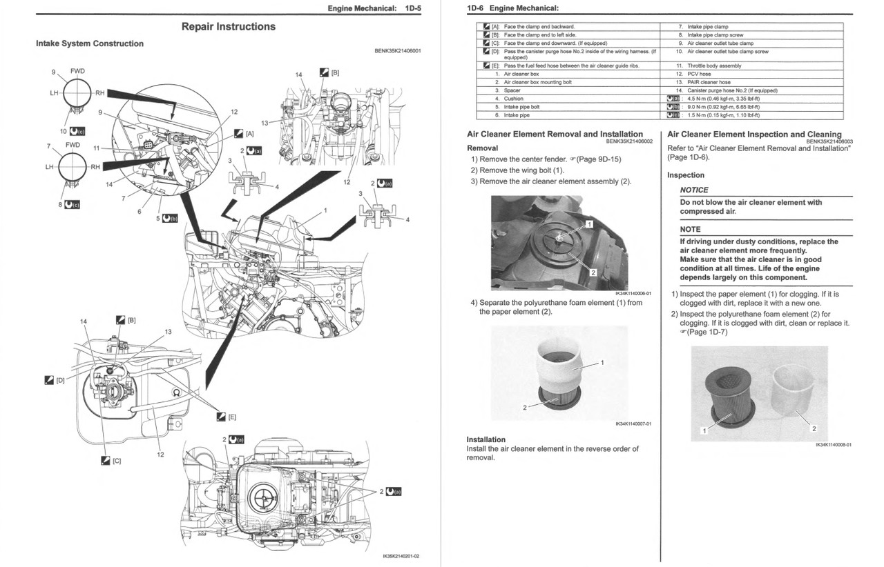 2019 SUZUKI KING QUAD 500 SERVICE MANUAL PDF visual data 4
